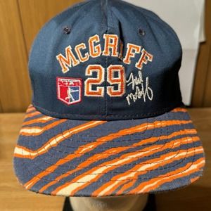 Vintage Fred McGriff #29‎ Atlanta Braves MLB Baseball Zubaz Snapback Hat AJD USA